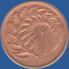 1 цент Новой Зеландии 1975 года
